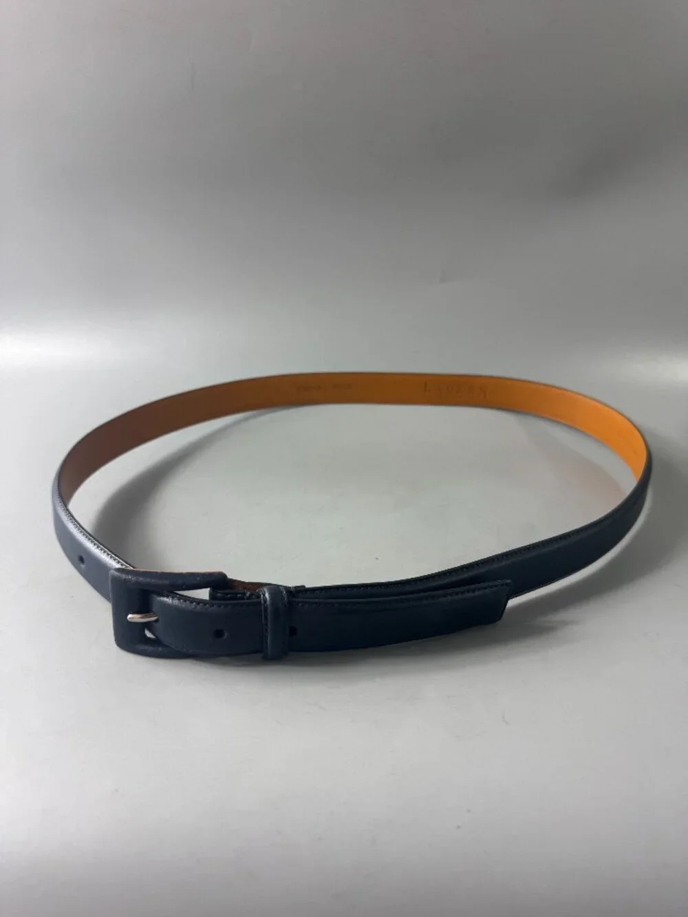 Lauren Ralph Lauren Navy Blue Leather belt, Size XL